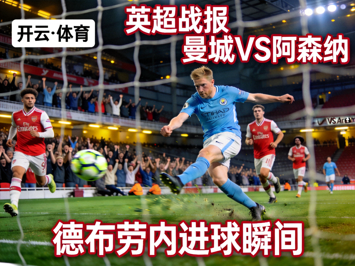 开云·体育 英超战报 曼城对阵阿森纳 德布劳内进球瞬间